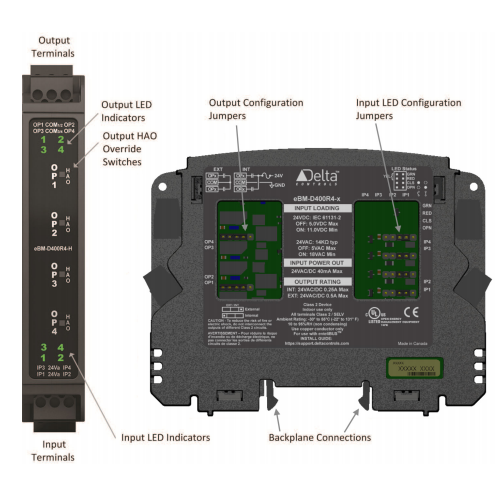 enteliBUS I/O Module eBM-D400R4