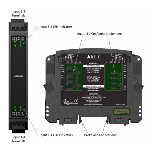 enteliBUS I/O Module eBM-D800